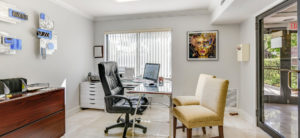 bright office room